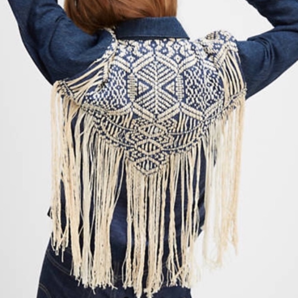 Levi’s French Fringe Trucker Jacket S NWT $398